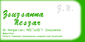 zsuzsanna meszar business card